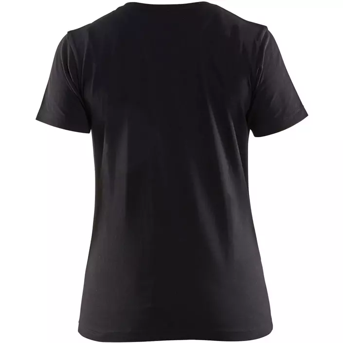 Blåkläder dame T-shirt, Sort/Hi-Vis Gul, large image number 1