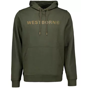 Westborn Logo hettegenser, Dark Olive