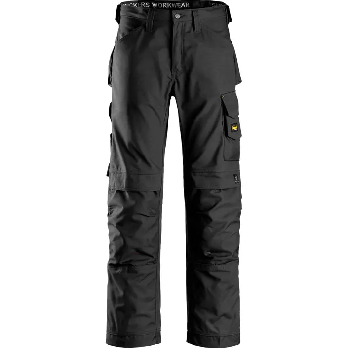 Snickers Canvas+ work trousers, Black, large image number 0