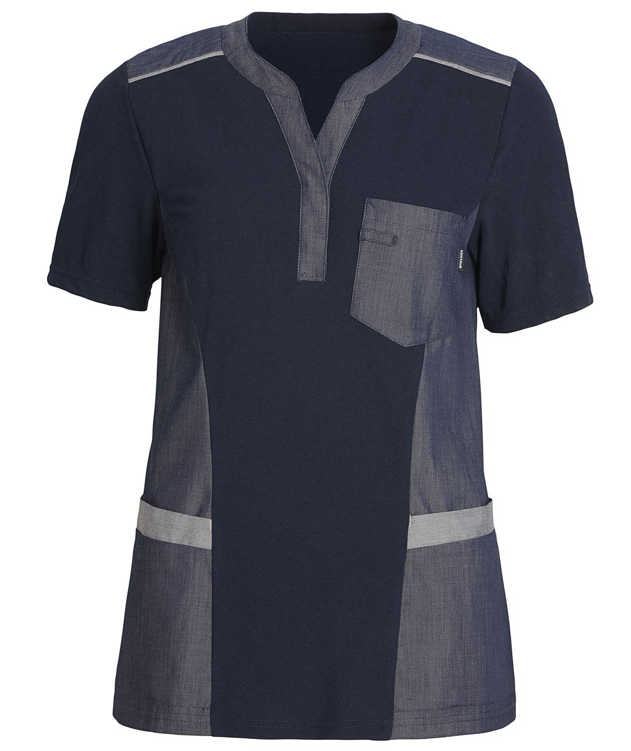 Kentaur pique women's smock, Dark Blue