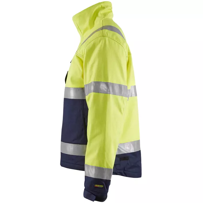 Blåkläder Multinorm vinterjakke, Hi-vis gul/marineblå, large image number 3