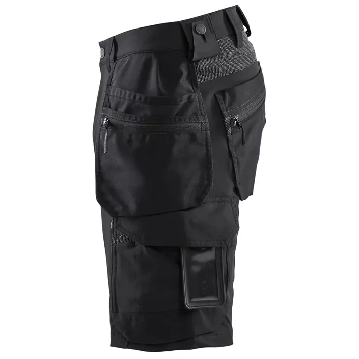 Blåkläder craftsman shorts full stretch, Black/Dark Grey, large image number 2