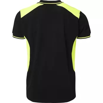 Top Swede polo shirt 213, Black/Hi-Vis Yellow