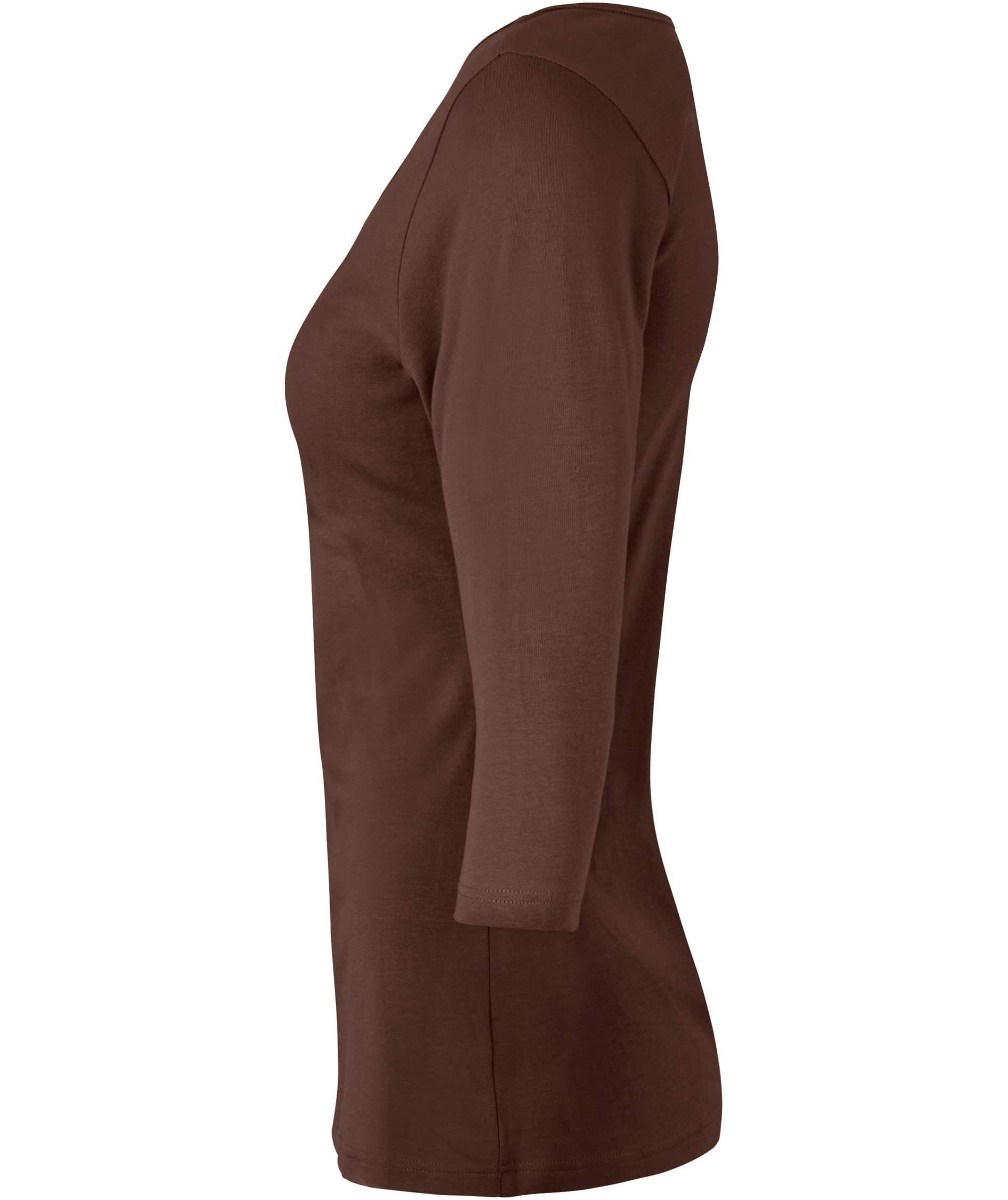 ID 3/4 &auml;rmad stretch T-shirt dam, Mocca, large image number 2