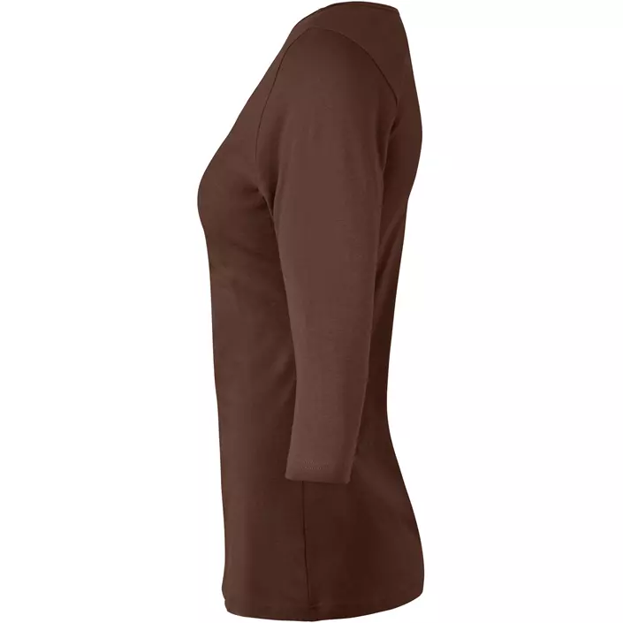 ID 3/4-Ärmliges Damen Stretch T-Shirt, Mocca, large image number 2