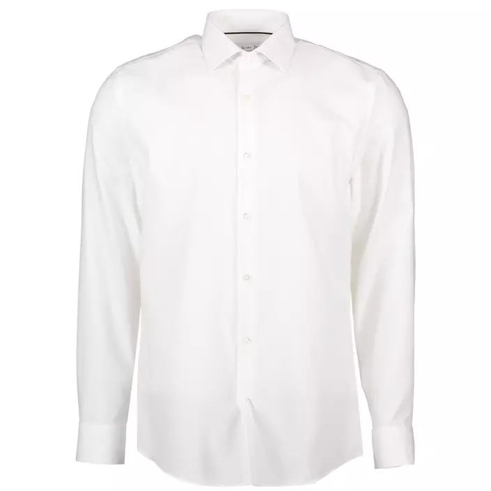 Seven Seas Dobby Royal Oxford Slim fit skjorte, Hvit, large image number 0