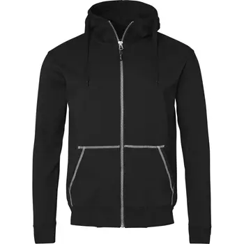 Top Swede hoodie with zipper 0302, Black