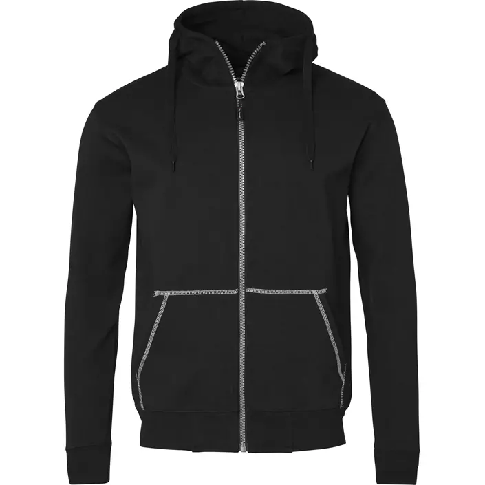 Top Swede hoodie with zipper 0302, Black, large image number 0