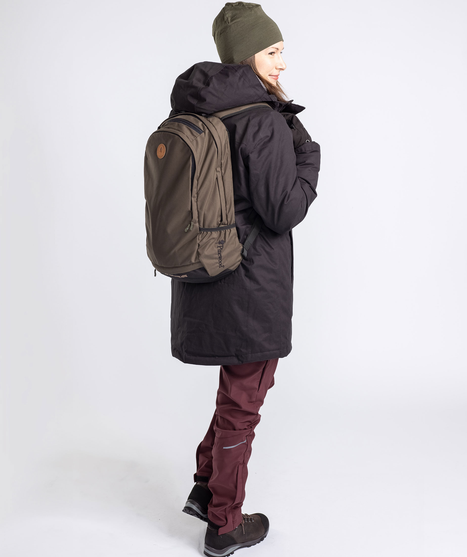 Pinewood dame vinter parkajakke, Black, large image number 3