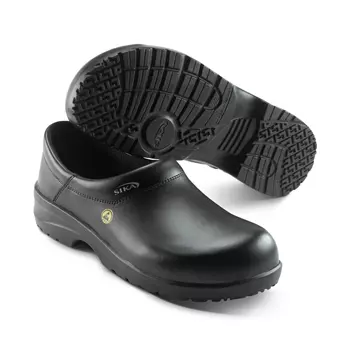 2nd quality product Sika Fusion safety clogs with heel cover S2, Black