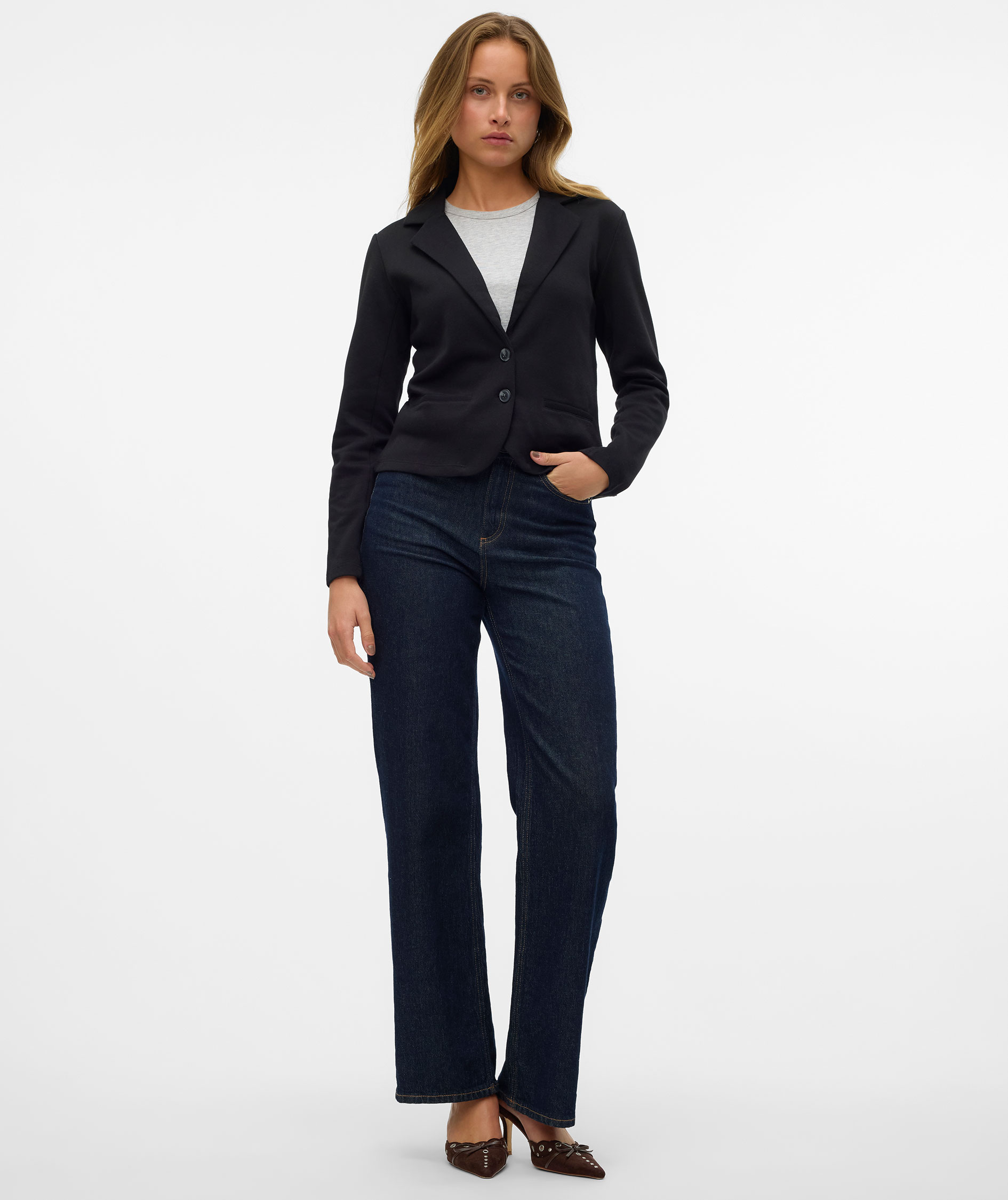 Vero Moda VMEMMA Regular Fit dame dressjakke, Black, large image number 5