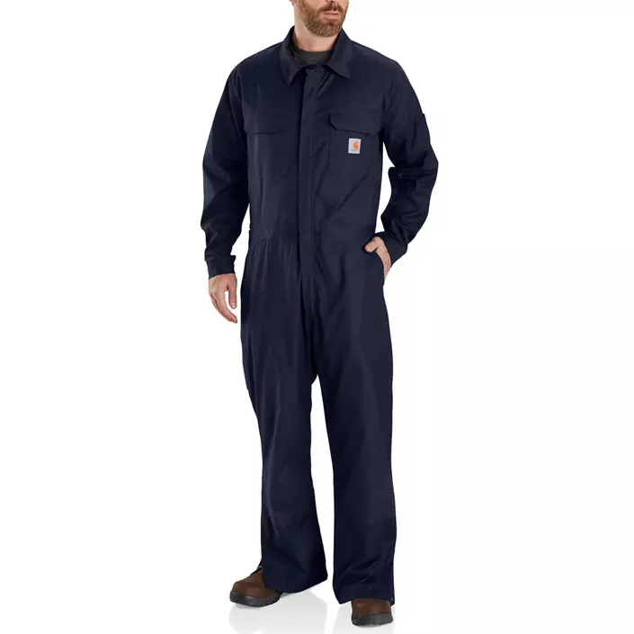 Carhartt Rugged Flex Canvas Overall, Navy, large image number 1