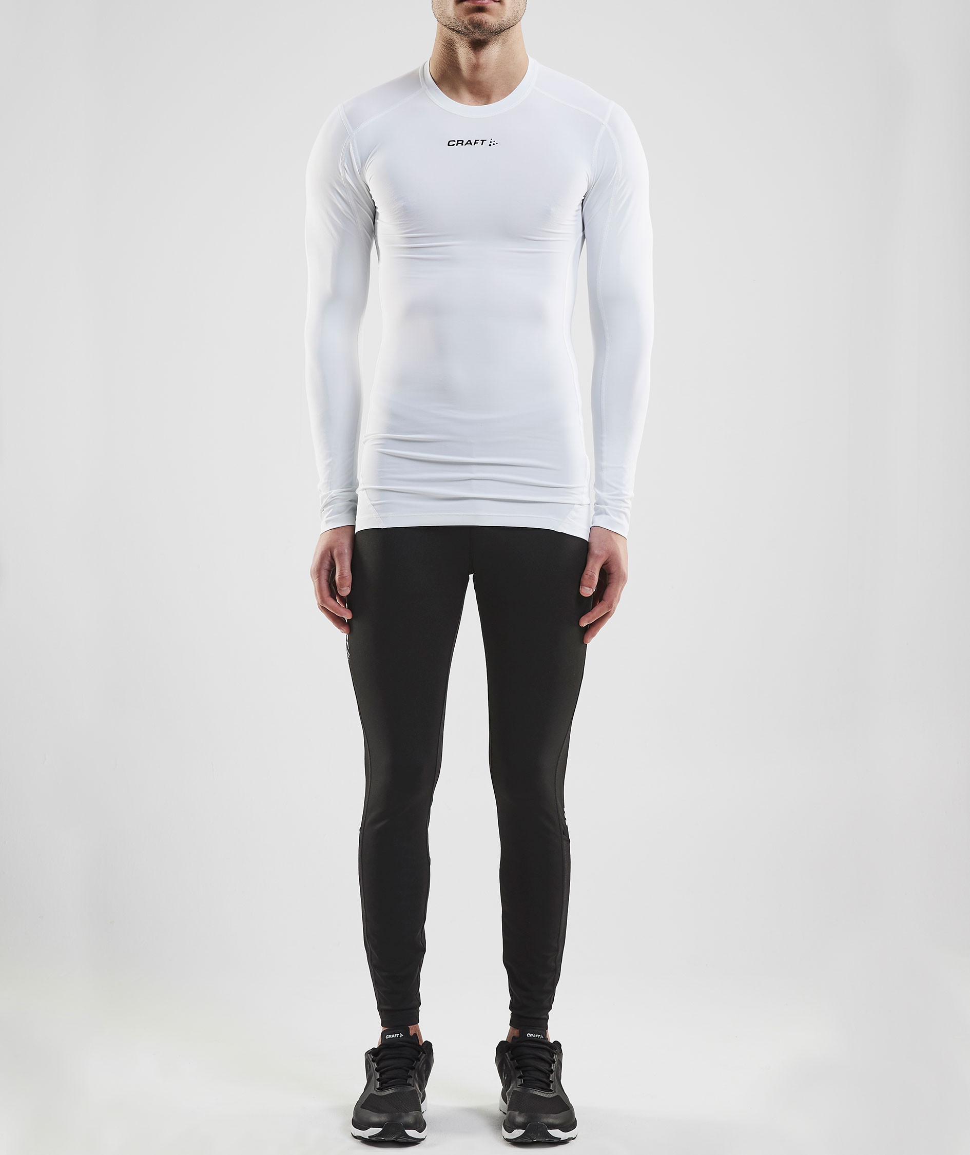 Craft Pro Control Compression lang&aelig;rmet T-shirt, White , large image number 3