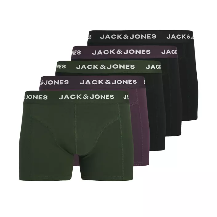 Jack & Jones JACJJ SOLID 5-pack kalsonger, Plum Perfect/Black, large image number 0