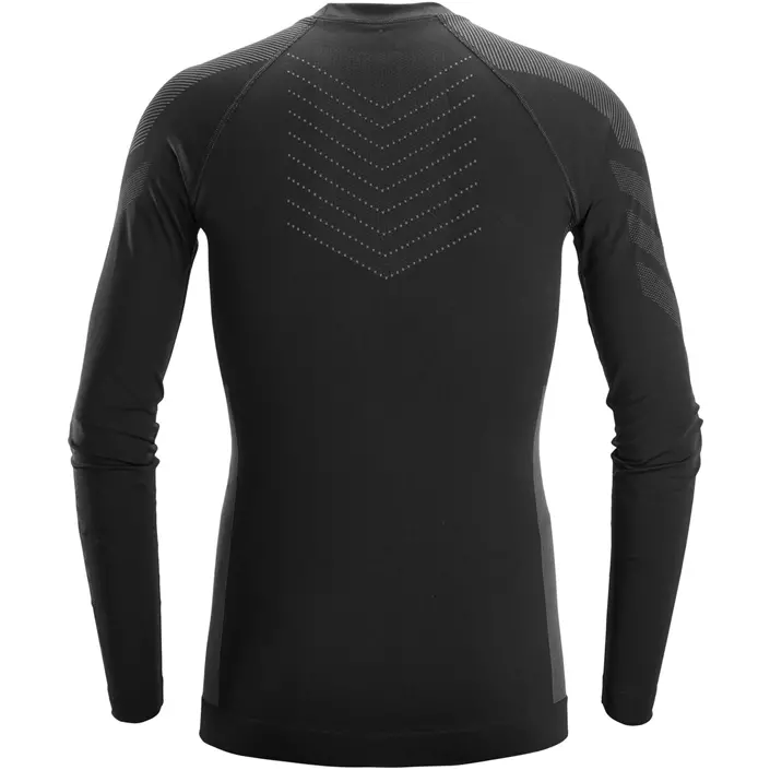 Snickers baselayer trøje 9491, Black/Grey, large image number 2