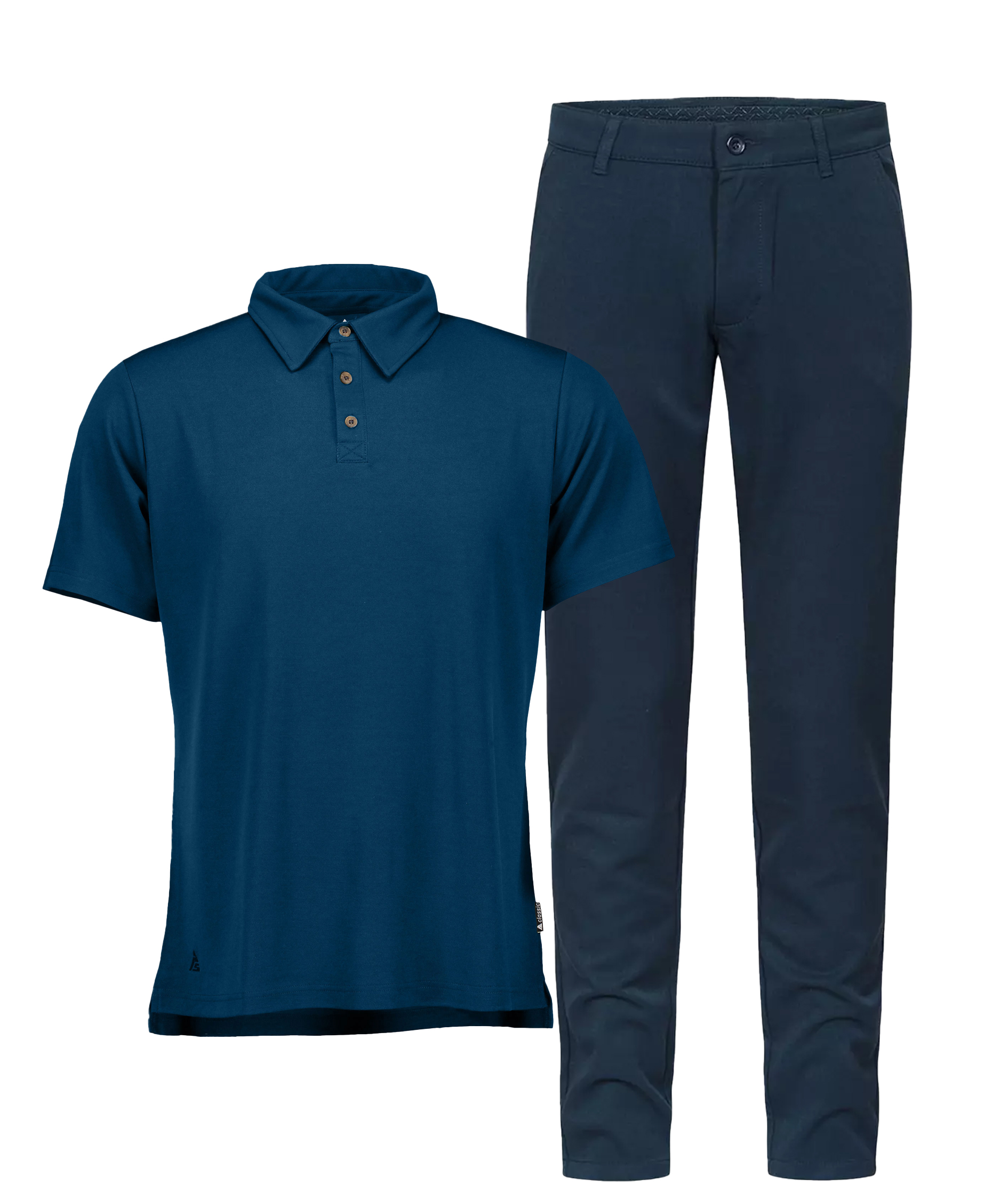 Set with  polo shirt and chinos
