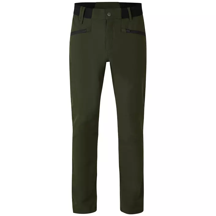 ID CORE Stretch trousers, Olive Green, large image number 0