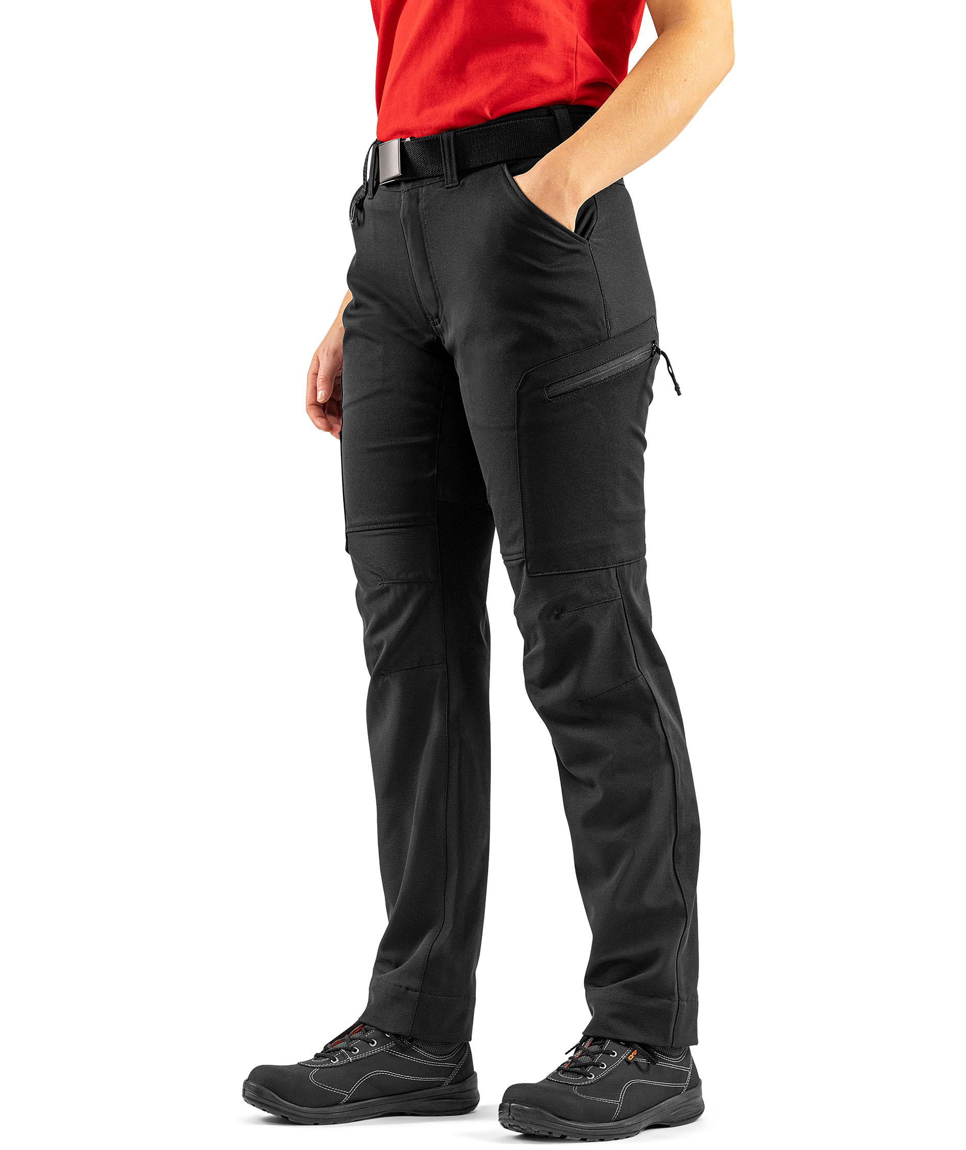 Fristads servicebukser 2200 GSTT full stretch dam, Svart, large image number 5