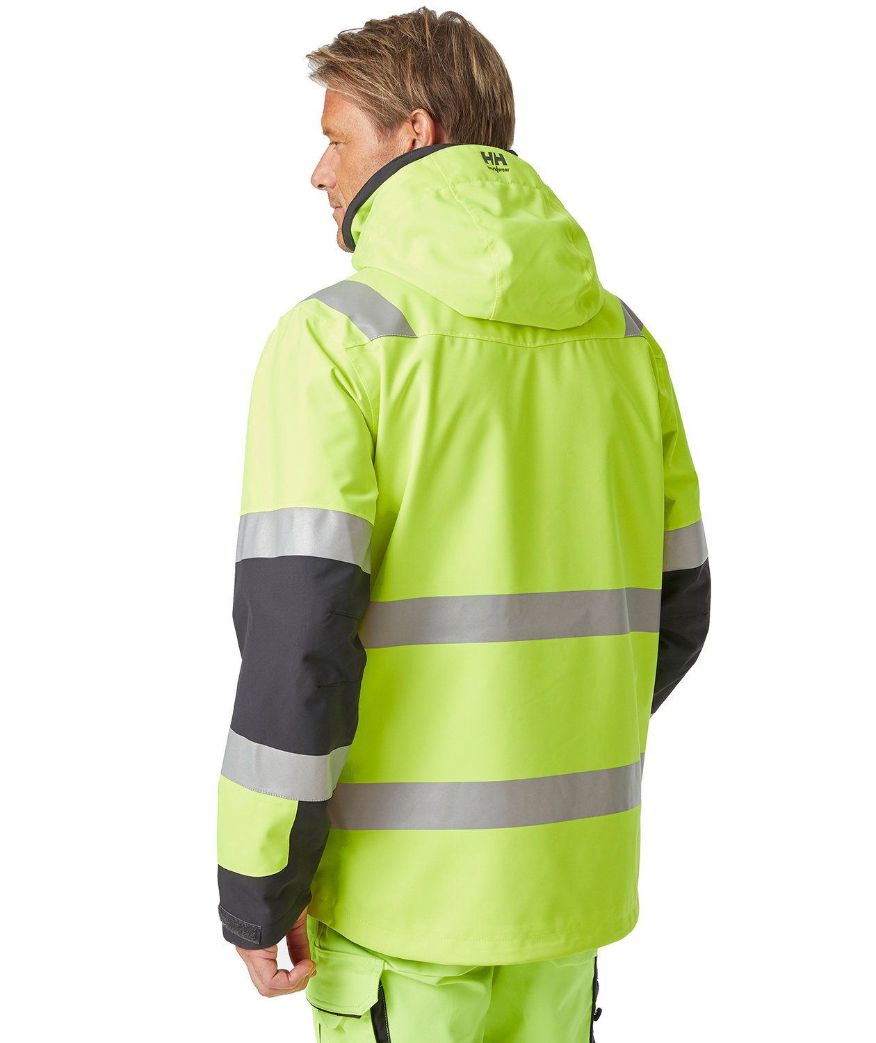 Helly Hansen Alna 2.0 shell jacket, Hi-vis yellow/charcoal, large image number 3