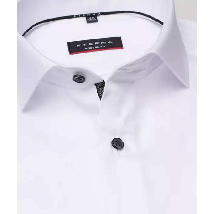 Eterna Cover Modern fit skjorte med kontrast, White , large image number 3