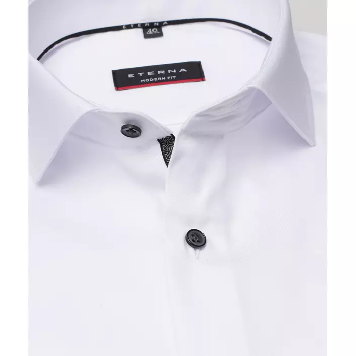 Eterna Cover Modern fit skjorte med kontrast, White , large image number 3
