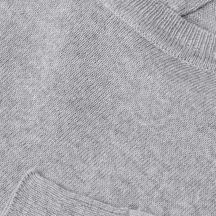 Seven Seas stickad tröja med merinoull, Light Grey Melange, large image number 4