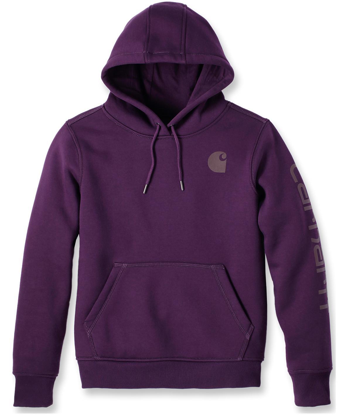 Carhartt Clarksburg Damen Kapuzensweatshirt, Eggplant