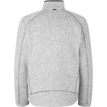 ID Zip'n'mix Melange knit fleece cardigan, Grey Melange