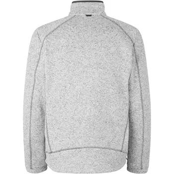 ID Zip'n'mix Melange knit fleece cardigan, Grey Melange