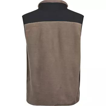Tee Jays mountain fleece vest, Clay/black