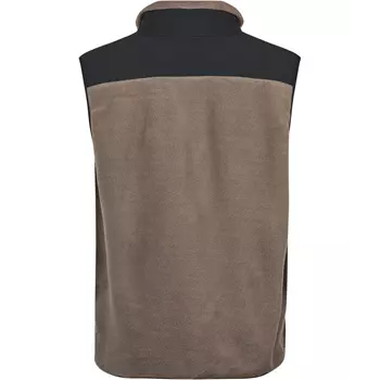 Tee Jays mountain fleece vest, Clay/black