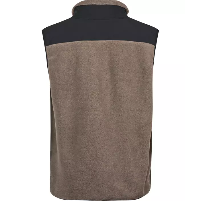 Tee Jays mountain fleece vest, Clay/black, large image number 1