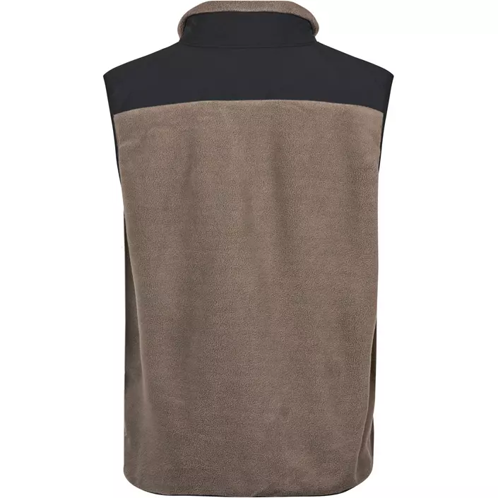 Tee Jays mountain fleece vest, Clay/black, large image number 1