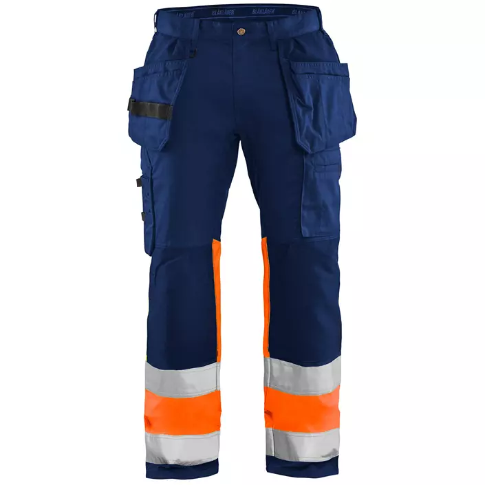 Blåkläder håndverksbukse, Marine/Hi-Vis Oransje, large image number 0