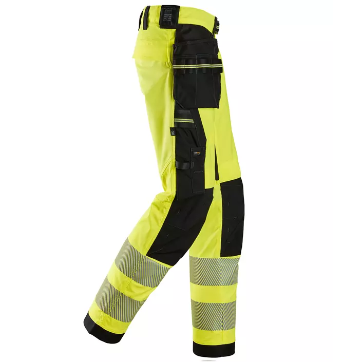 Snickers craftsman trousers 6943, Hi-vis Yellow/Black, large image number 2