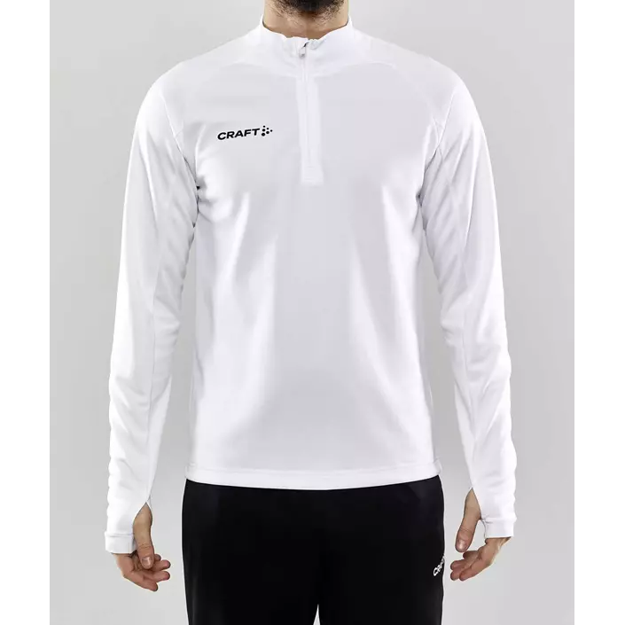 Craft Evolve Halfzip sweatshirt, White, large image number 1