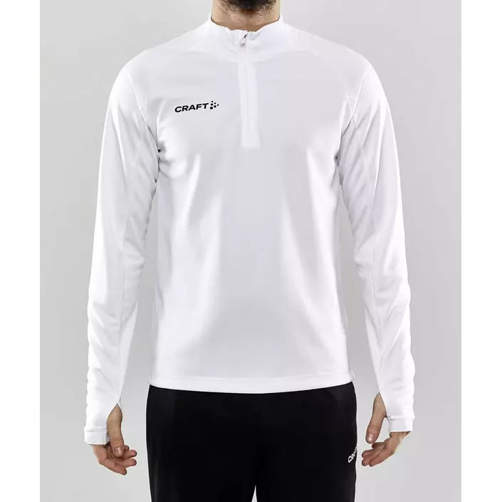 Craft Evolve Halfzip sweatshirt, Hvid, large image number 1