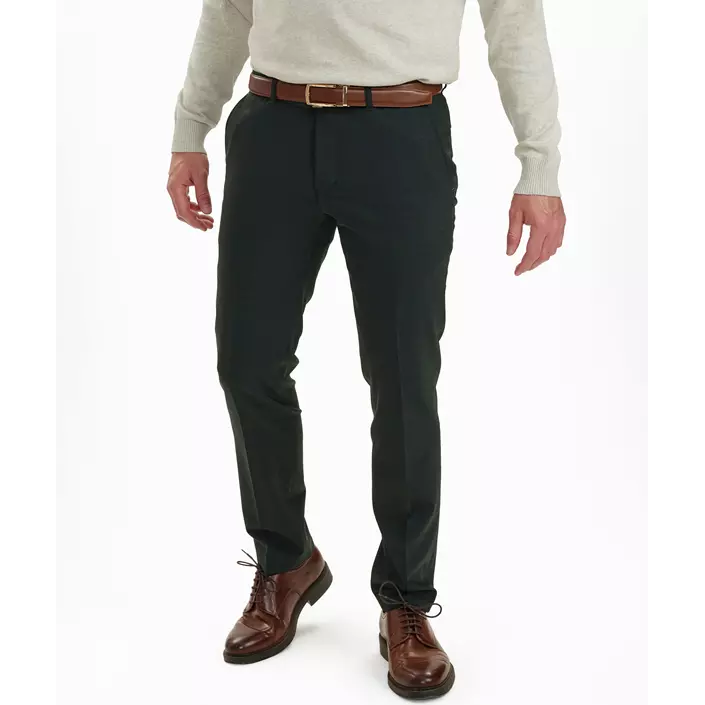 Sunwill Fitted fit bukser med uld, Green, large image number 6