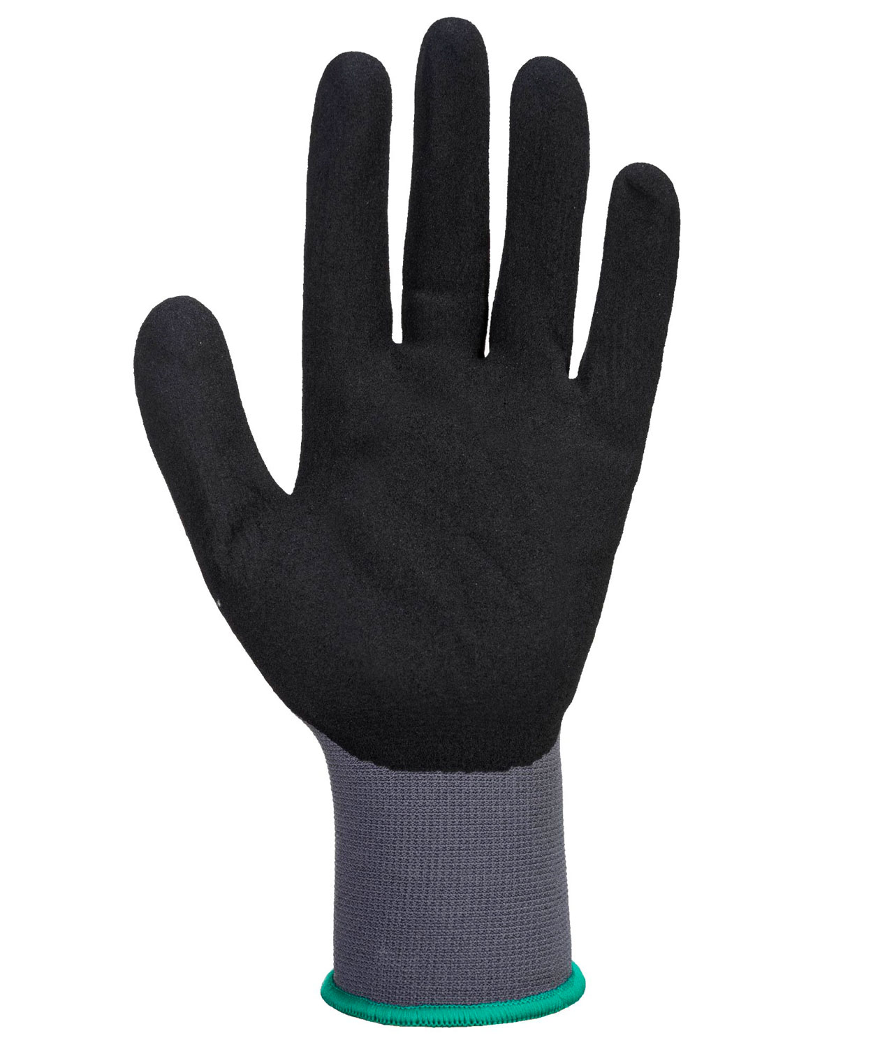 Portwest A350 DermiFlex arbeidshansker, Svart/Gr&aring;, large image number 2