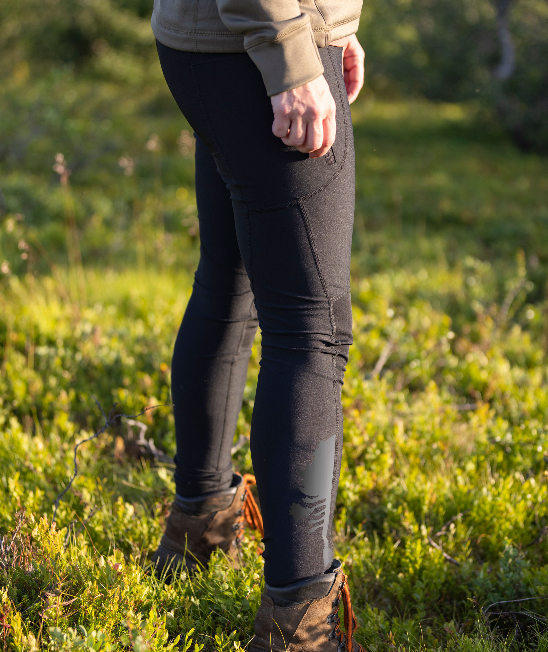 Pinewood&nbsp;Finnveden Active dametights, Sort, large image number 4