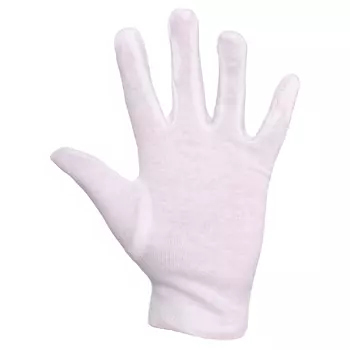 FIT-ON cotton gloves 12-pack, White