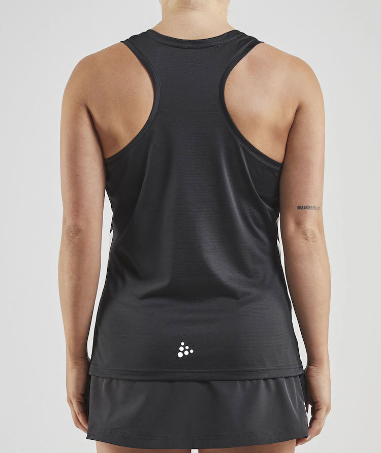 Craft Pro Control Impact women's tank top, Black/white, large image number 2