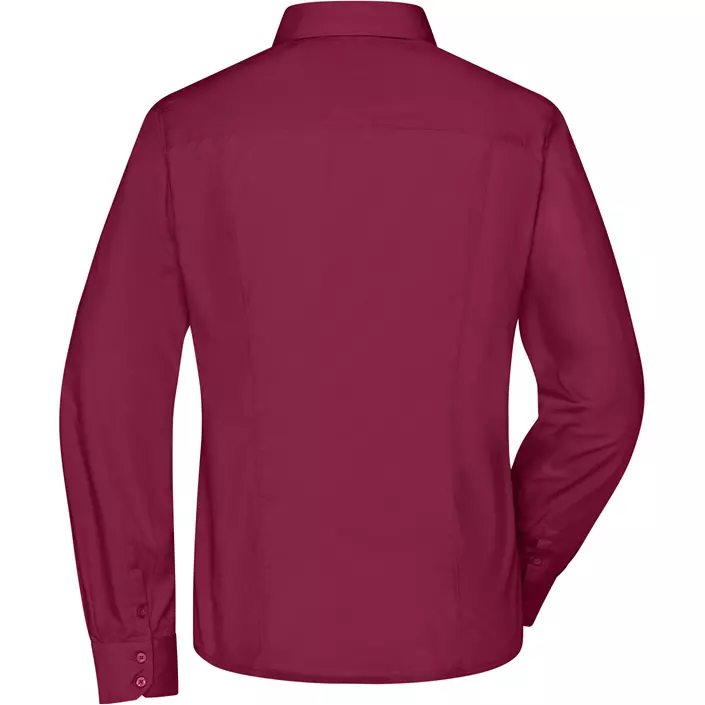 James & Nicholson modern fit women's shirt, Burgundy, large image number 1