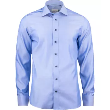 J. Harvest & Frost Twill Green Bow O1 regular fit skjorte, Mid Blue