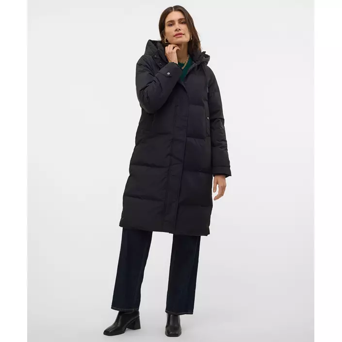 Vero Moda VMLEONIEANNE lång dunjacka dam, Black, large image number 1