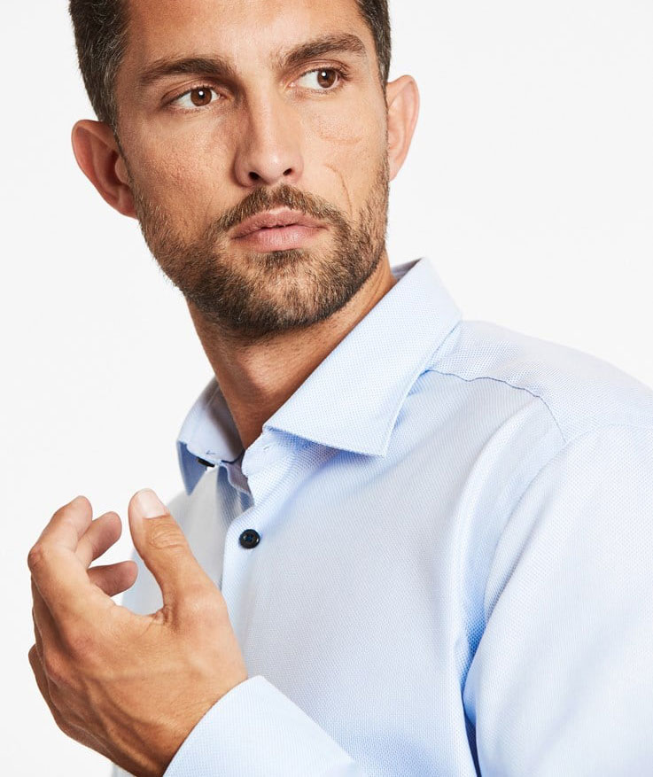 Lindbergh 1927 Signature Modern fit shirt, Light Blue, large image number 5