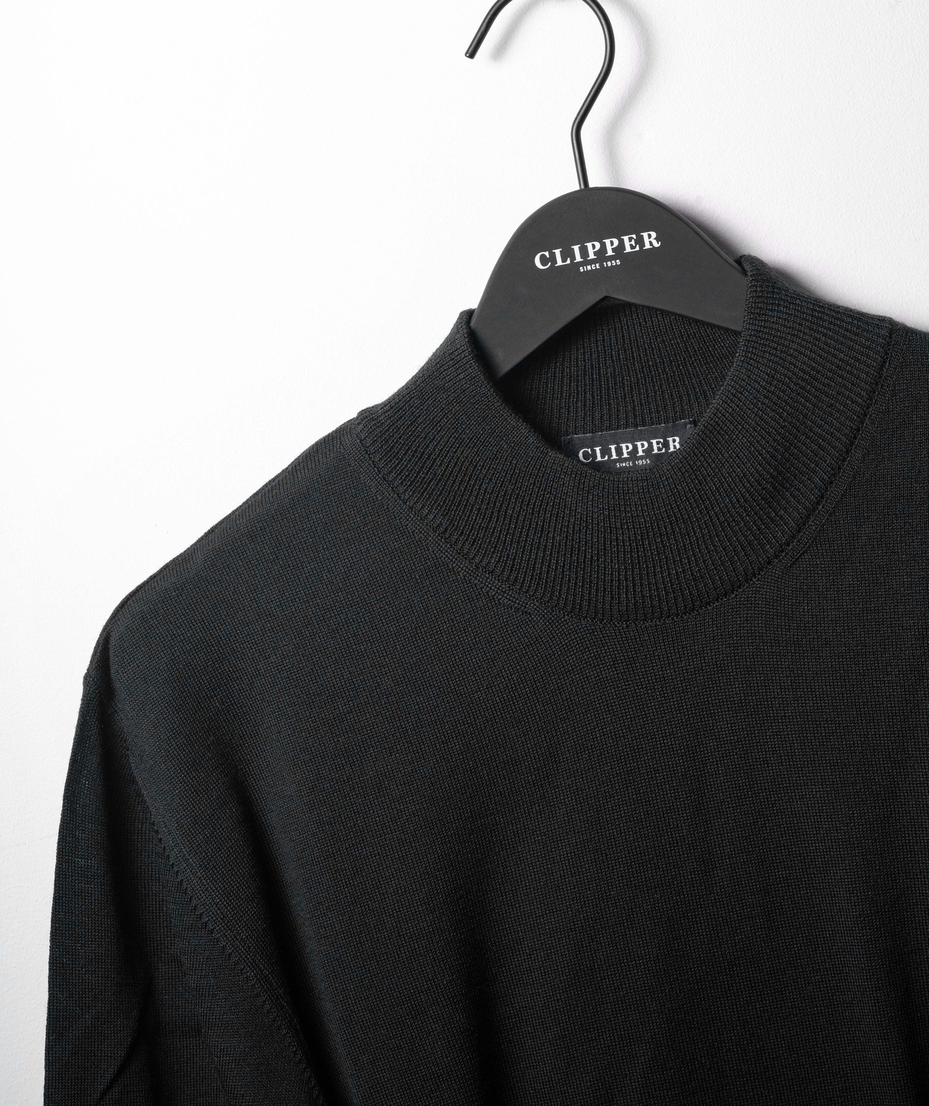 Clipper Milan high neck pullover, Charcoal Melange, large image number 2