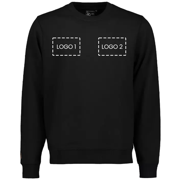 Westborn sweatshirt med logotryck, , large image number 1