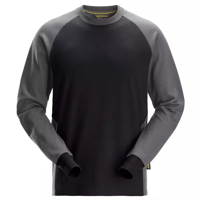 Snickers langermet T-skjorte 2840, Black/Steel Grey, large image number 0