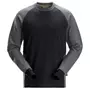 Snickers langærmet T-shirt 2840, Black/Steel Grey
